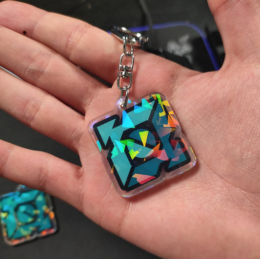 Llavero holográfico con dedicatoria firmada